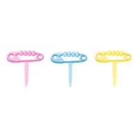 Baby Diaper Nappy Pin Cupcake Pick - 12 Pieces