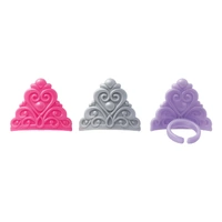 Queen Crown Cupcake Rings - 6Pieces