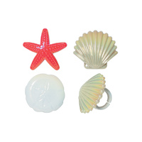 Sea Shell Cupcake Rings - 6Pcs