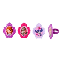 Sofia The First- Mixed - Cupcake Rings - 8 Pce 