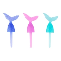 Mermaid Tail Cupcake Pick - 6 Pieces