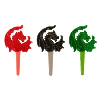 Assorted Dragon Cupcake Picks 12 Pc