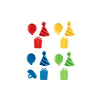 Birthday Icons Cupcake Rings - 12Pcs