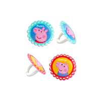 Peppa Pig Cupcake Ring - Pack Of 8