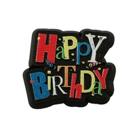Happy Birthday Shimmer Cupcake Rings - 6 Piece