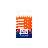 Orange Stripes And Dots Specialty Candles Bakery Crafts 