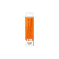 Orange Slim Glitter Specialty Candles Bakery Crafts 