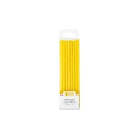 Yellow Slim Glitter Specialty Candles Bakery Crafts 