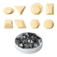 Plain Edge Geometric Shapes Cutters - 24Pce