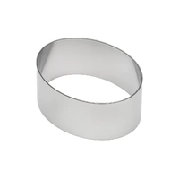 4 Inch Oval X 1.38 Inch High Ateco Food Mould / Form