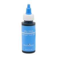 ** 2.3oz 65ml Sky Blue Liqua-Gel Food Colouring Chefmaster