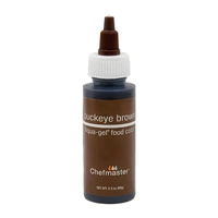 ** 2.3oz 65ml Buckeye Brown Liqua-Gel Food Colouring Chefmaster