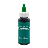 ** 2.3oz 65ml Teal Green Liqua-Gel Food Colouring Chefmaster