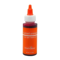** 2.3oz 65ml Sunset Orange Liqua-Gel Food Colouring Chefmaster