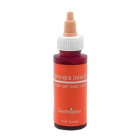 ** 2.3oz 65ml Georgia Peach Liqua-Gel Food Colouring Chefmaster