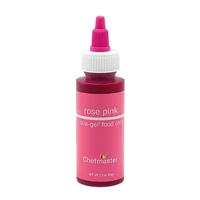 ** 2.3oz 65ml Rose Pink Liqua-Gel Food Colouring Chefmaster