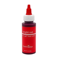 ** 2.3oz 65ml Bright Red Liqua-Gel Food Colouring Chefmaster
