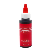 ** 2.3oz 65ml Tulip Red Liqua-Gel Food Colouring Chefmaster