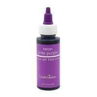 ** 2.3oz 65ml Neon Brite Purple Liqua-Gel Food Colouring Chefmaster