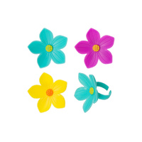 Spring Flowers Cupcake Rings 12Pce