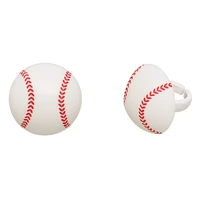 3D Baseball Cupcake Rings Set Of 8 Rings