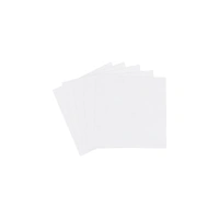 White 6 X 6  Large Foil For Wrapping Chocolates - 10 Sheets