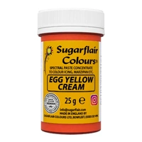 ** Egg Yellow Cream - Sugarflair Spectral Paste 25G - Fondant Buttercream Colour