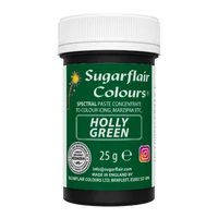 ** Holly Green - Sugarflair Spectral Paste 25G - Fondant And Buttercream Colour