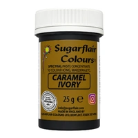 ** Caramel / Ivory - Sugarflair Spectral Paste 25G - Fondant And Buttercream Colour