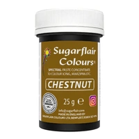 ** Chestnut - Sugarflair Spectral Paste 25G - Fondant And Buttercream Colour