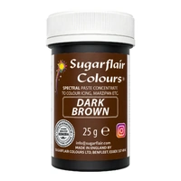 ** Dark Brown - Sugarflair Spectral Paste 25G - Fondant And Buttercream Colour