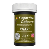 ** Khaki - Sugarflair Spectral Paste 25G - Fondant And Buttercream Colour