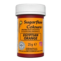 ** Egyptian Orange - Sugarflair Spectral Paste 25G - Fondant And Buttercream Colour