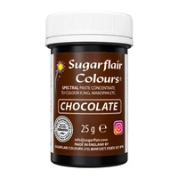 ** Chocolate - Sugarflair Spectral Paste 25G - Fondant And Buttercream Colour