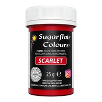 ** Scarlet Sugarflair Pastel Paste 25G - Food Colour