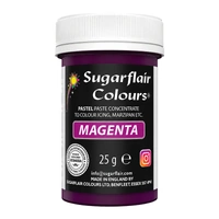 ** Magenta Sugarflair Pastel Paste 25G - Food Colour