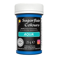 ** Aqua Sugarflair Pastel Paste 25G - Food Colour