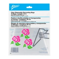 12 Inch Clear Disposable Bags - 10Pack - Piping / Decorating Bag - Ateco