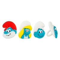 The Smurfs Cupcake Rings - 9 Pce