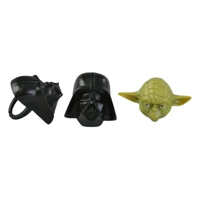 Darth Vader Cupcake Rings - 8 Pc