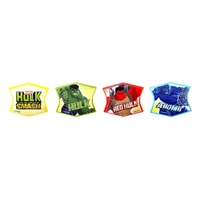 8 Pc Hulk Characters Cupcake Rings 