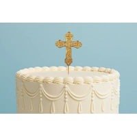 7cm Gold Diamante Cross - CHRISTENING - COMMUNION