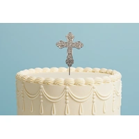 7cm Diamante Cross - Christening - Communion