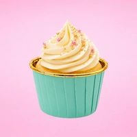 Baby Green - Metallic Cupcake Liners - 50Pcs