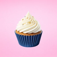 Navy Blue Mini 35mm Foil Cupcake Cases - 50 Pieces