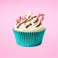 Teal Green Large Foil  Cupcake Cases - 25 Pieces