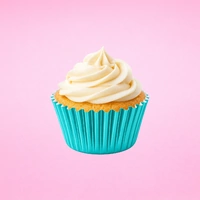 Teal Green Mini 35mm Foil Cupcake Cases -  50 Pieces 