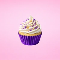 Purple Mini 25mm Foil Cupcake Cases - 50 Pieces