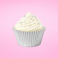 Gun Metal Large Foil Cupcake Cases - 25 Pieces 
