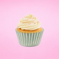 Gun Metal Mini 35mm Foil Cupcake Cases - 50 Pieces 